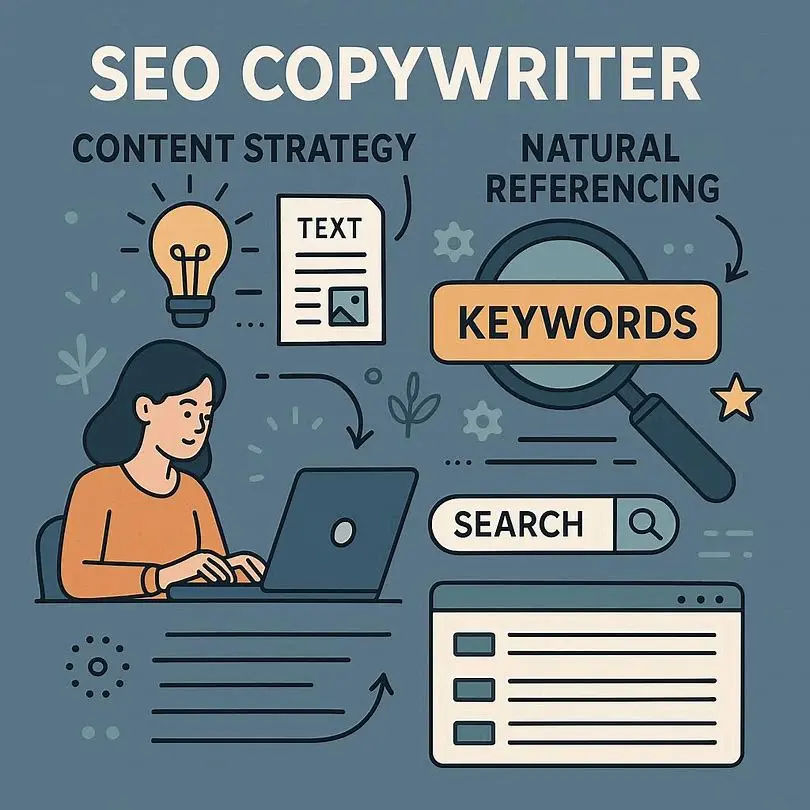 illustration représentant la rédaction SEO